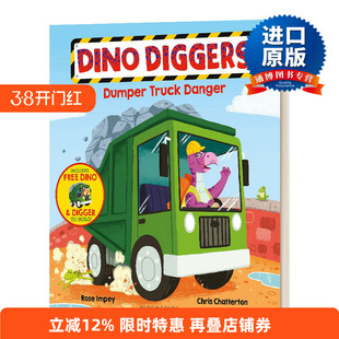 Dumper Truck Danger 小恐龙挖掘机：卡车危险进口英文原版书籍