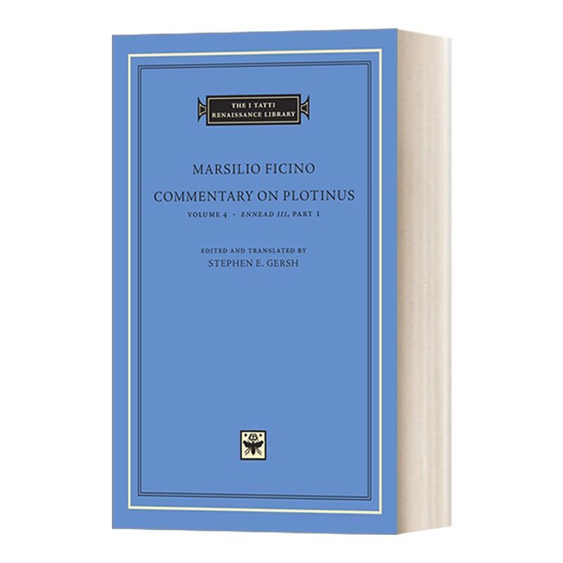 英文原版 Commentary on Plotinus Volume 4 普罗提努斯评注 卷4 塔蒂文艺复兴丛书 英文版 进口英语原版书籍 书籍/杂志/报纸 人文社科类原版书 原图主图