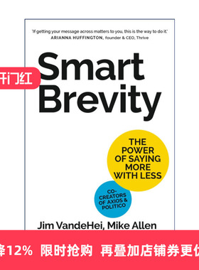 英文原版 Smart Brevity 智能简洁 事半功倍的力量 精装 英文版 进口英语原版书籍