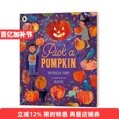 英文原版 Pick a Pumpkin 摘一个南瓜 万圣节主题绘本 Patricia Toht 英文版 进口英语原版书籍