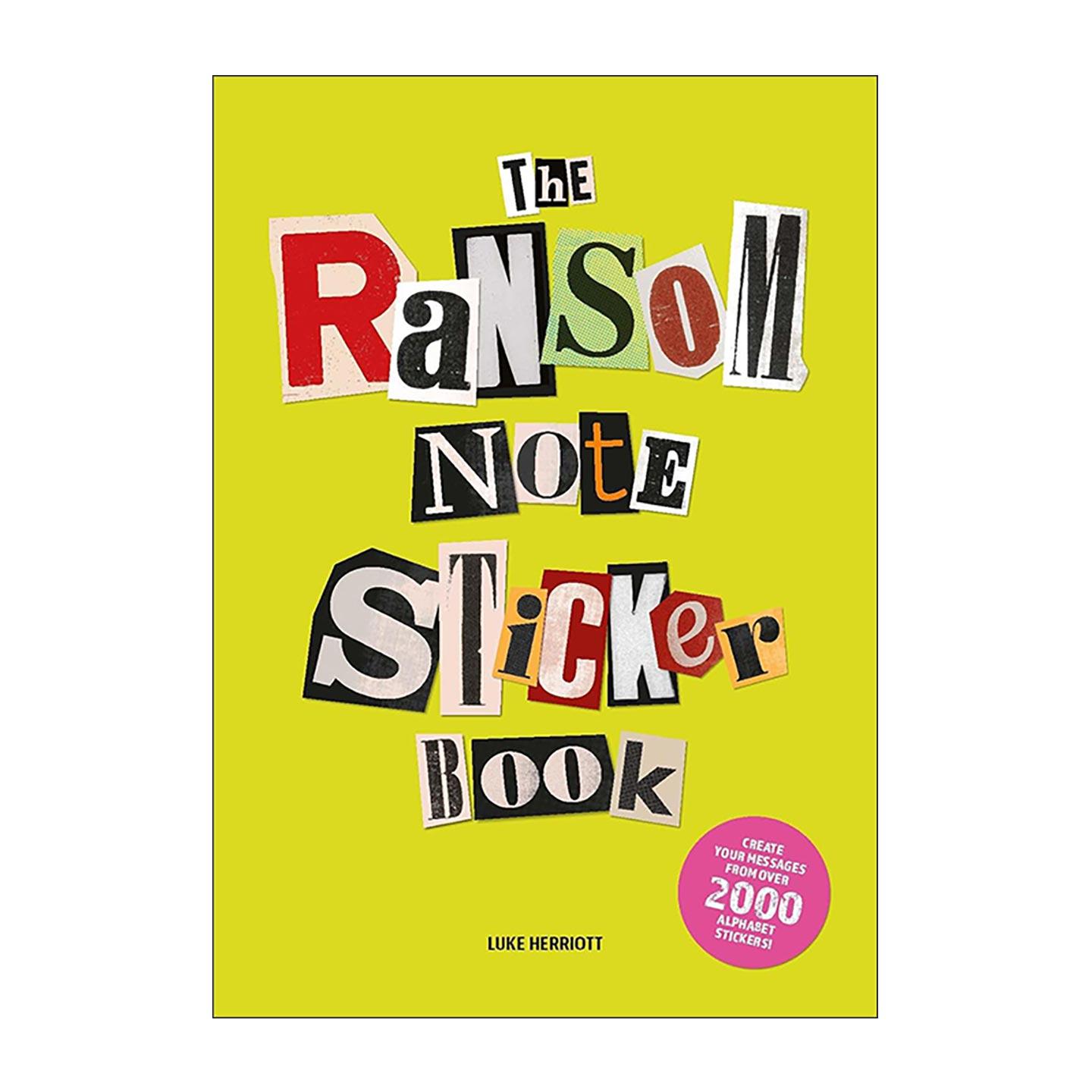 英文原版 The Ransom Note Sticker Book 赎金信贴纸书 匿名信息 英文版 进口英语原版书籍