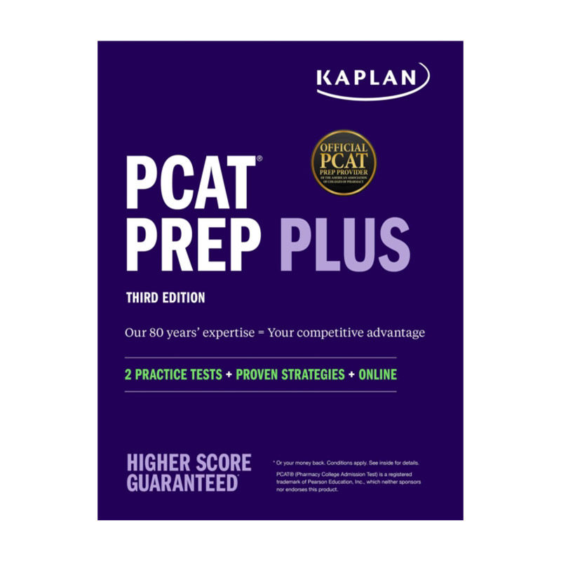PCAT Prep Plus 卡普兰 美国药学院入学考试备考 PCAT紫皮书进口原版英文书籍