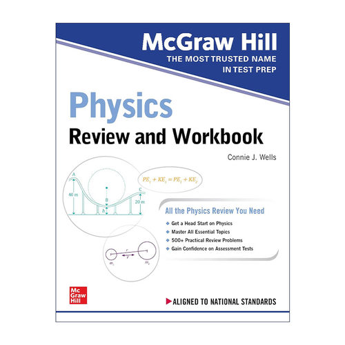 英文原版 Physics Review and Workbook 美国高中物理复习练习册 麦格劳教育 英文版 进口英语原版书籍
