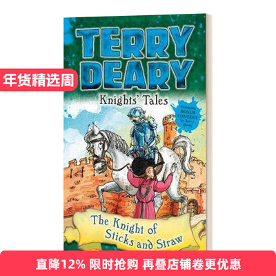 英文原版 Knights' Tales: The Knight of Sticks and Straw 骑士传说：棍棒与稻草骑士 可怕的历史作者Terry Deary 进口英语书籍