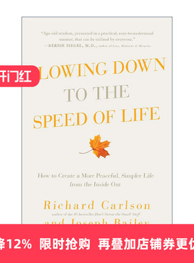 英文原版 Slowing Down to the Speed of Life 慢慢生活 与生命合拍  2016年考研英语一翻译真题 英文版 进口英语原版书籍