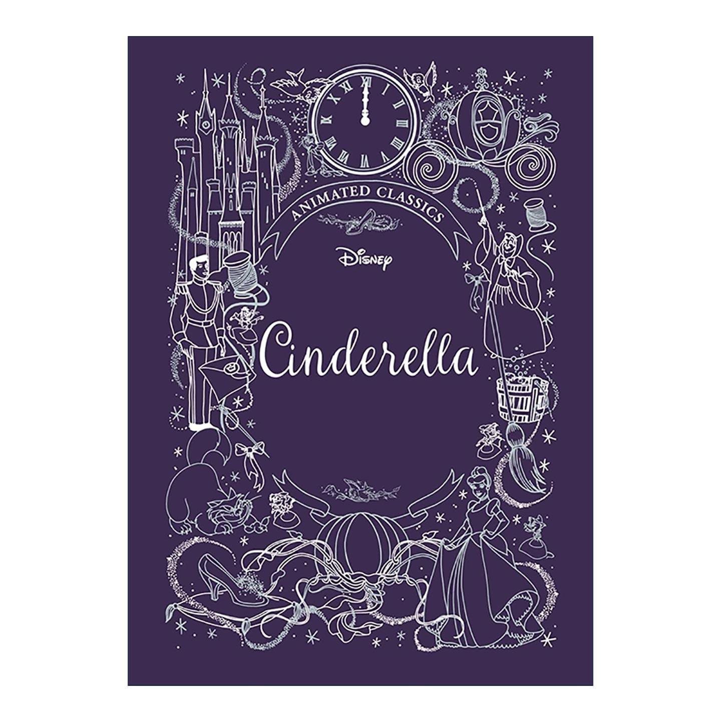 英文原版 Cinderella 灰姑娘 儿童经典动画电影小说 迪士尼布面典藏精装 Disney Animated Classics 英文版 进口英语原版书籍