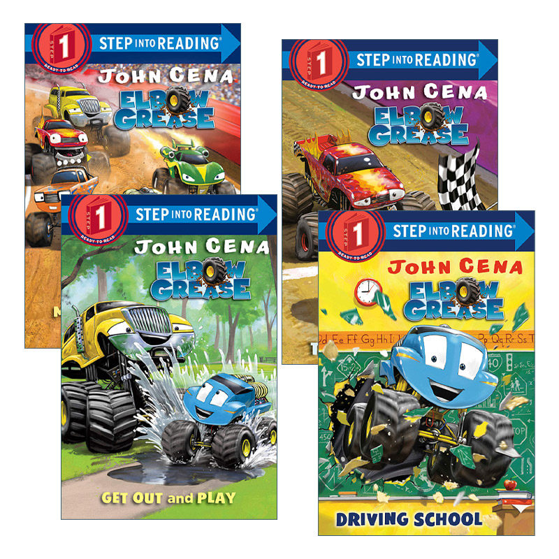 Step into Reading 1 怪兽卡车Elbow Grease系列 4册进口原版英文书籍