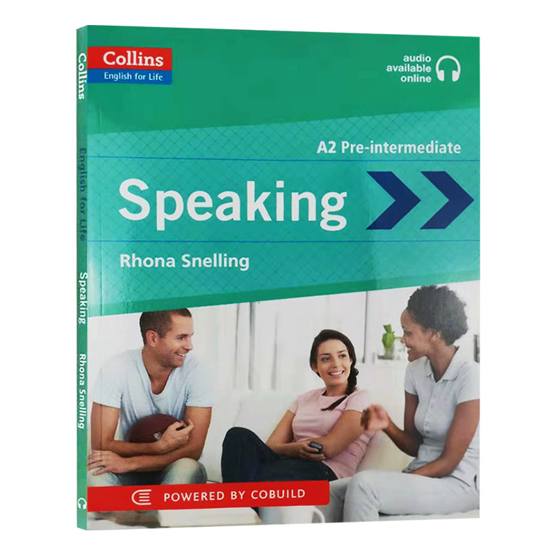 英文原版 English for Life: Speaking A2 柯林斯生活英语口语 初级 剑桥KET考试 含音频 英文版 进口英语辅导书