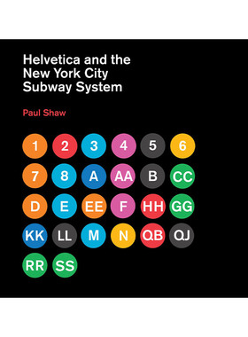 英文原版 Helvetica and the New York City Subway System Helvetica和纽约地铁系统的故事 字体设计艺术 精装 英文版 进口书籍