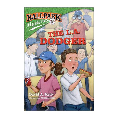 英文原版 Ballpark Mysteries #3 The L.A. Dodger 棒球场之谜03 洛杉矶道奇队 儿童推理章节桥梁故事书 英文版 进口英语原版书籍
