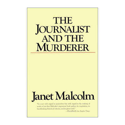 英文原版 The Journalist and the Murderer 记者与谋杀犯 一个真实的故事 Janet Malcolm 英文版 进口英语原版书籍