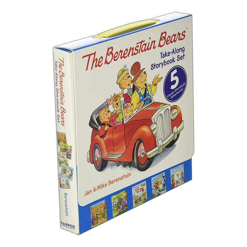 英文原版 The Berenstain Bears Take-Along Storybook Set 贝贝熊绘本故事5册盒装 英文版 进口英语原版书籍