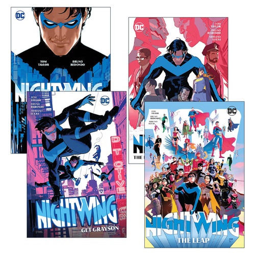 英文原版 Nightwing 夜翼精装漫画系列4册 Leaping into the Light Get Grayson The Leap 英文版 进口英语原版书籍