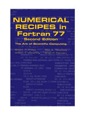 英文原版 Numerical Recipes in FORTRAN 77   Fortran 77数值分析 William H. Press 精装 英文版 进口英语原版书籍