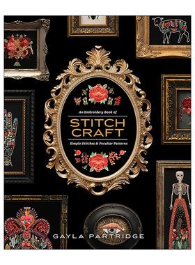 英文原版 Stitchcraft 绣艺 简单针法和奇特图案的刺绣指南 缝纫技巧 Gayla Partridge 英文版 进口英语原版书籍