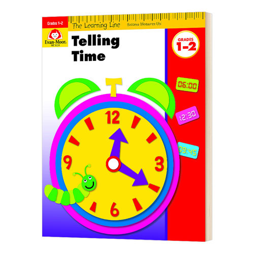 The Learning Line: Telling Time 学习起跑线: 认识时间 一至二年级进口书籍英文原版
