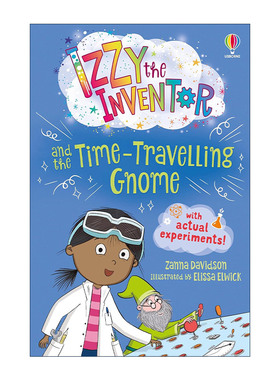 英文原版 Izzy the Inventor and the Time Travelling Gnome 发明家伊兹和穿越时空的小矮子 儿童幽默动作冒险章节桥梁书 英文版