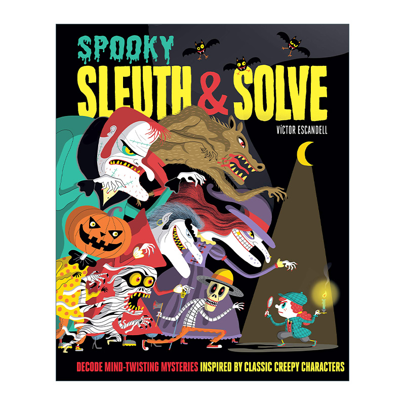 Sleuth & Solve: Spooky 侦探解密 恐怖篇 精装进口原版英文书籍 书籍/杂志/报纸 儿童读物原版书 原图主图