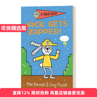 英文原版 A Jack Book 08 Jack Gets Zapped! 兔子杰克之书系列8 杰克被电击了! 儿童精装章节桥梁书故事绘本 幽默笑话 英文版