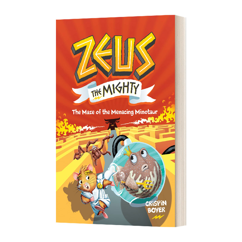 英文原版 Zeus The Mighty The Maze of the Menacing Minotaur 强大的宙斯2 凶险的牛头怪迷宫 儿童桥梁章节故事书 进口英语书籍