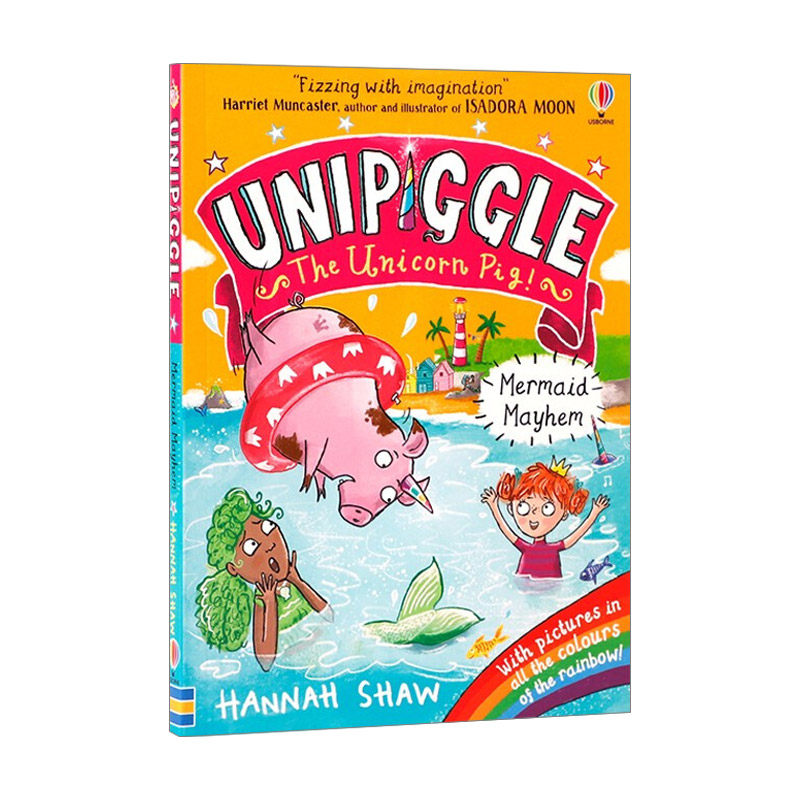 Usborne Unipiggle: Mermaid Mayhem 独角猪 美人鱼混乱 尤斯伯恩儿童全彩幽默搞笑章节桥梁书 进口原版英文书籍