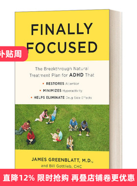英文原版 Finally Focused 最终聚焦:突破性的自然治疗多动症计划 英文版 进口原版英文书籍