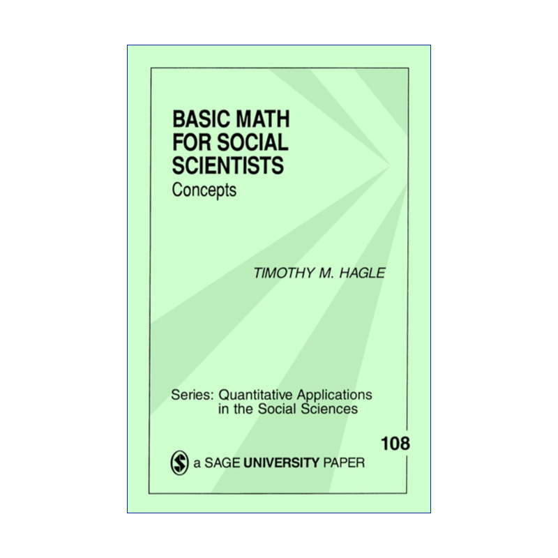 Basic Math for Social Scientists 社会科学的基础数学 概念版进口英文原版书籍
