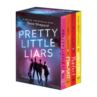英文原版 Pretty Little Liars 4-Book Paperback Box Set 美少女的谎言1-4 英文版 进口英语原版书籍