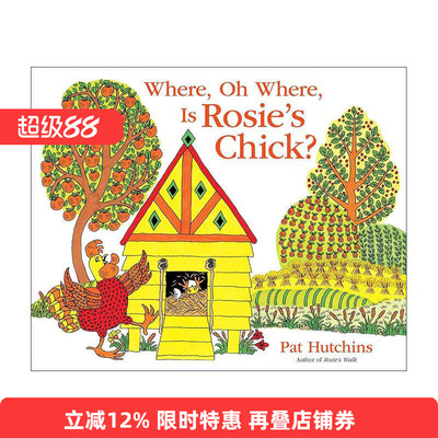 英文原版 Where Oh Where Is Rosie's Chick 母鸡萝丝找宝宝 精装图画书 Pat Hutchins 英文版 进口英语原版书籍