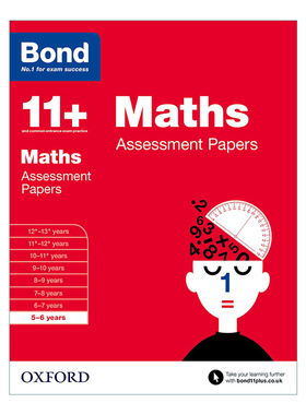 英文原版 Bond 11+ Assessment Papers Maths 5-6 Years 牛津邦德英国小升初测试卷练习册 英语 5-6岁 英文版 进口英语原版书籍