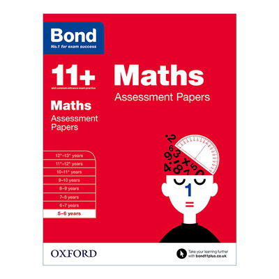英文原版 Bond 11+ Assessment Papers Maths 5-6 Years 牛津邦德英国小升初测试卷练习册 英语 5-6岁 英文版 进口英语原版书籍