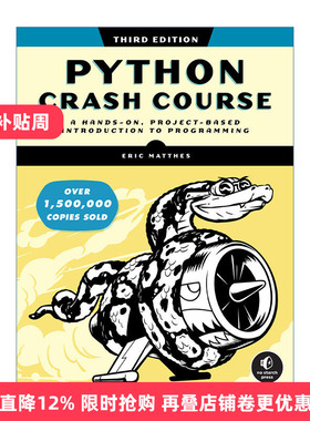 Python Crash Course Python编程 从入门到实践 第三版 Eric Matthes进口原版英文书籍