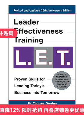 英文原版 Leader Effectiveness Training: L.E.T.Revised 领导者效能培训 领导学 Thomas Gordon 精装 英文版 进口英语原版书籍