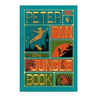 英文原版 The Peter Pan and Jungle Book Minalima Illustrated Boxed Set 彼得潘 奇幻森林2册盒装 精装立体互动书 全彩插图