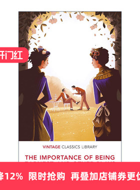 英文原版 The Importance of Being Earnest and Other Plays 不可儿戏及王尔德其他戏剧 Vintage经典图书馆系列进口英语原版书籍