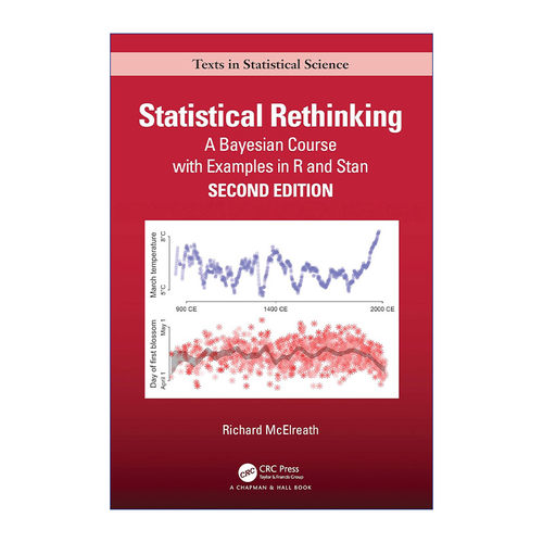 Statistical Rethinking 统计反思 以R与STAN为例的贝叶斯方法 第2版 精装进口原版英文书籍