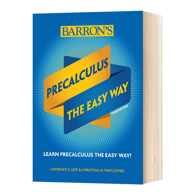 美国高中轻松学微积分 Precalculus The Easy Way 英文原版教辅书 高中数学微积分 英文版教材辅导书 Barrons Educational Series