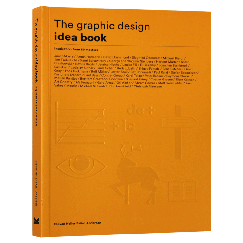 平面设计有这个50个点子就通了 The Graphic Design Idea Book 英文原版 来自鬼才设计师的分享 设计理论 英文版进口英语艺术书籍