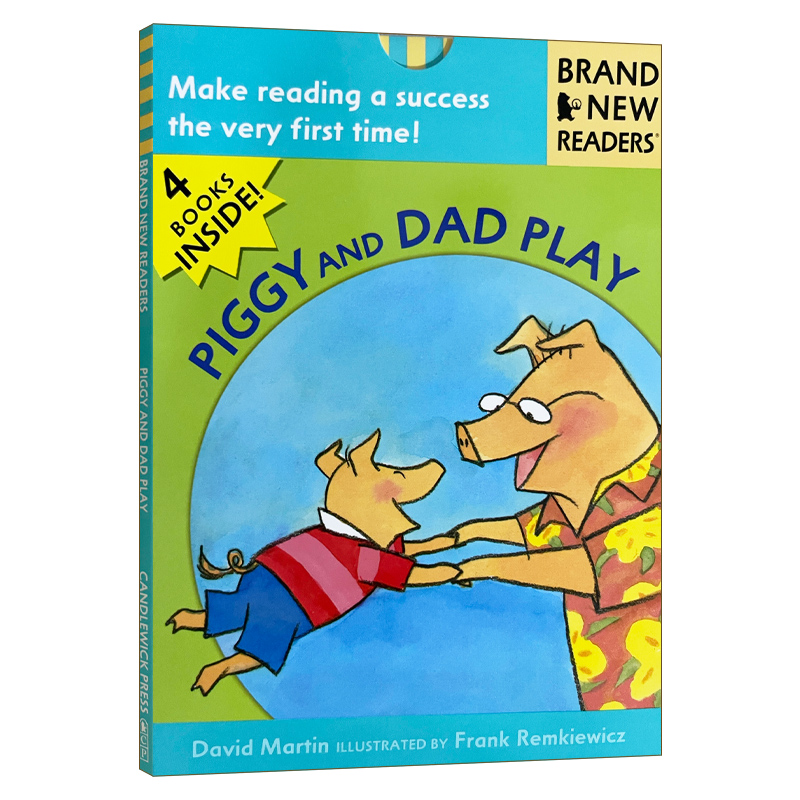 英文原版绘本 Piggy and Dad Play: Brand New Readers 小猪和爸爸玩 儿童绘本 Candlewick分级读物 英文版 进口英语原版书籍
