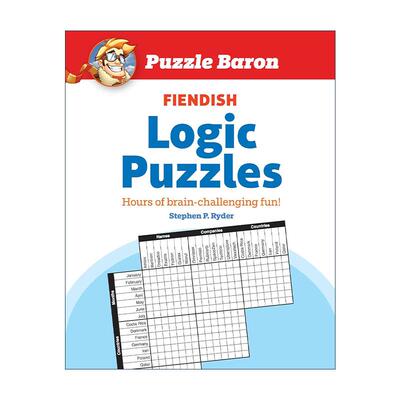 英文原版 Puzzle Baron's Fiendish Logic Puzzles 巴伦高难度逻辑谜题 益智游戏 英文版 进口英语原版书籍
