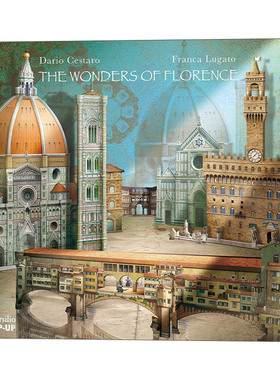 The Wonders of Florence 佛罗伦萨立体书 Dario Cestaro进口原版英文书籍