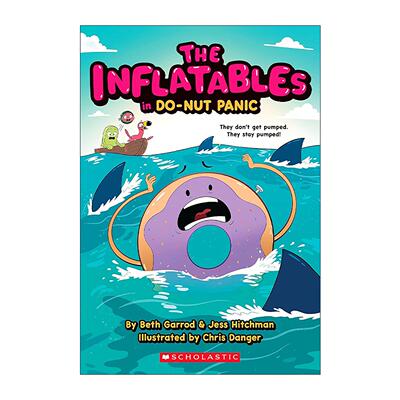 英文原版 The Inflatables in Do-Nut Panic! 充气艇大作战2 图像小说 英文版 进口英语原版书籍