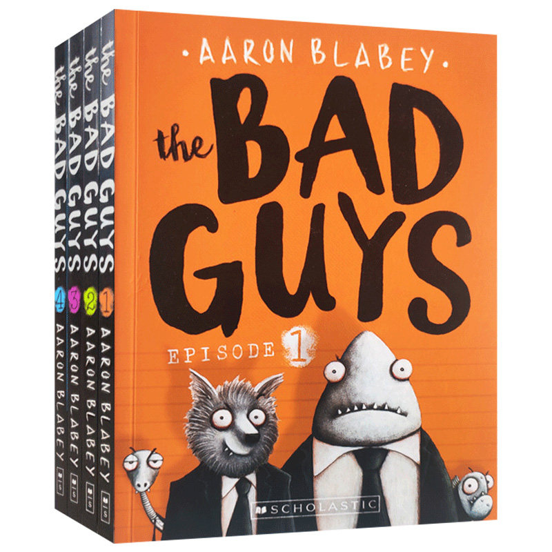 the bad guys: the bad box 1-4 我是大坏蛋 4本盒装进口原版英文书籍