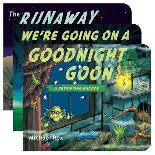 英文原版 Petrifying Parody 儿童万圣节绘本3册 纸板书 帮帮机器人系列作者迈克尔·雷克斯 英文版 进口英语原版书籍