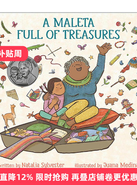英文原版 A Maleta Full of Treasures 装满宝物的生牛皮袋 ALSC优秀童书奖 祖父母 儿童亲情精装绘本 英文版 进口英语原版书籍