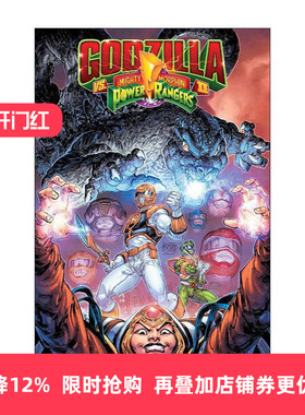 英文原版 Godzilla Vs. The Mighty Morphin Power Rangers II 哥斯拉大战美版恐龙战队2 超凡战队 IDW漫画 进口英语原版书籍