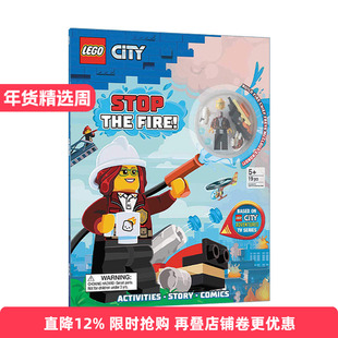 LEGO City: Stop the Fire! 乐高城市 消防队救火 带小人仔进口原版英文书籍