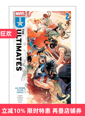 英文原版 Ultimates By Deniz Camp Vol. 2 All Power to the People 终极 卷二 权力属于人们 漫威漫画 英文版 进口英语原版书籍