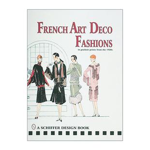 饰艺术印花 Art Fashions 英文原版 Prints 20世纪20年代法国装 版 1920s Deco the from 进口书籍 画 Pochoir French