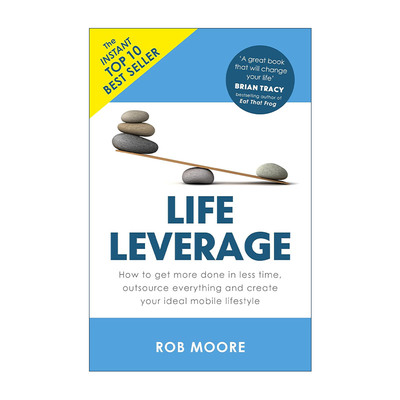 英文原版 Life Leverage 生活杠杆 短时间发挥大生产力 挣钱驾驭金钱作者 英文版 进口英语原版书籍